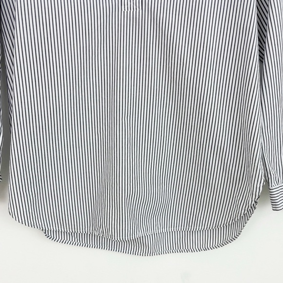 J. Crew 100% Cotton High Low Popover Stripes Tunic Top Size Small - Picture 8 of 16